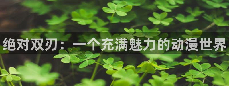 风车动漫p专注动漫的网站：绝对双刃：一个充满魅力的动漫世界
